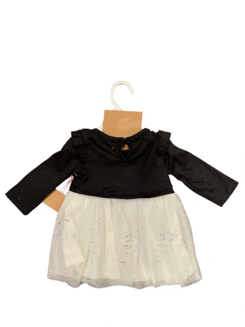 Young Hearts Infant Girls Halloween Dress Tulle Skirt 3-6 months NWT Black/White